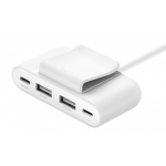 Belkin BUZ001bt2MWHB7 BoostCharge 4 端口 USB 電源擴展器 (白色)